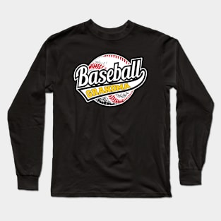 baseball nana proud grandma baseball granny baseball women Long Sleeve T-Shirt